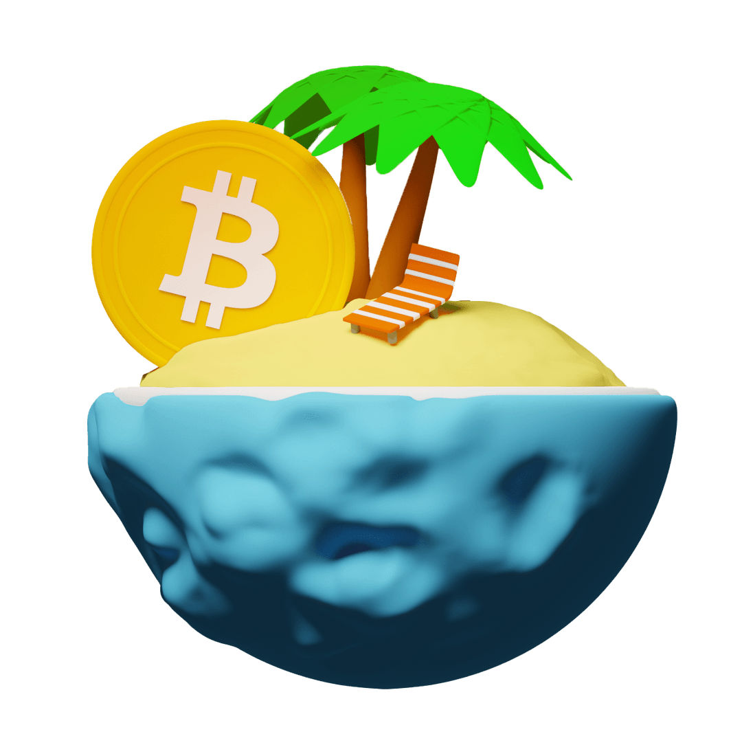 Bitcoin Island Illustration